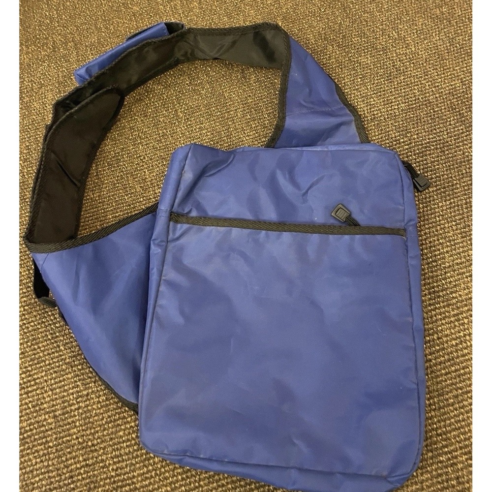 Vintage Sling Bag Crossbody Backpack Y2K 2000s 90s Dark Blue Messenger Style 00s